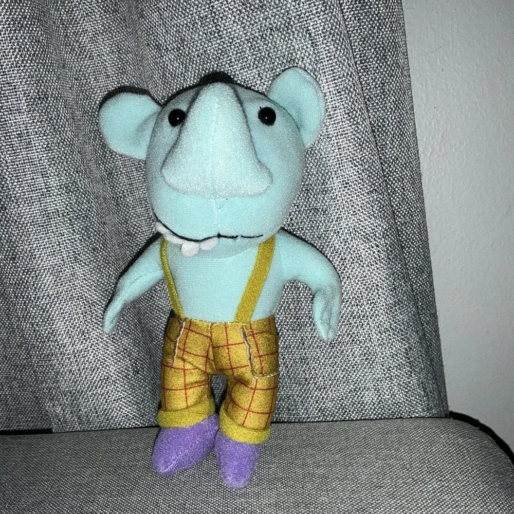1998 Catdog Cat-dog Winslow Blue Mouse Plush 6